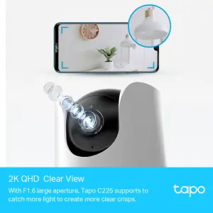 TP-Link Tapo Wireless Indoor Pan & tilt Smart camera - White & black