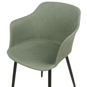 Set of 2 Dining Chairs ELIM Dark Green