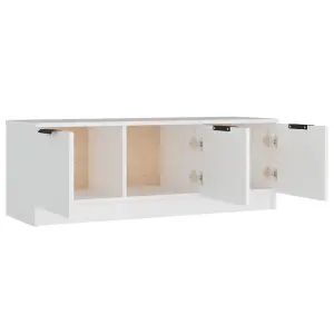 vidaXL TV Cabinet White 102x35x36.5 cm Engineered Wood