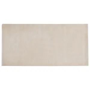 Viscose Area Rug 80 x 150 cm Light Beige GESI II