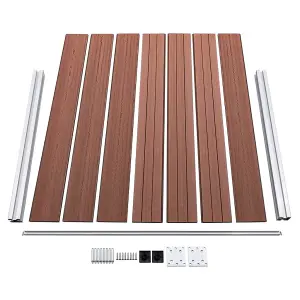 Berkfield Fence Panel Set WPC 526x146 cm Brown