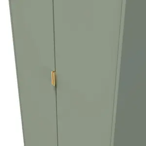 Madrid 2 Door Wardrobe in Reed Green (Ready Assembled)