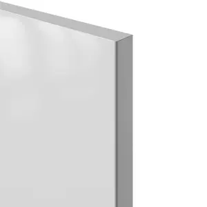 GoodHome Stevia Innovo handleless Gloss white Slab Drawer front, Pack of 2 (H)340mm (W)997mm (T)18mm