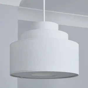 Inlight Palma White Tiered Lamp shade (D)30cm