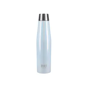 BUILT Stainless Steel Water Bottle Double Wall 500ml Sport Blue Gym Travel Flask