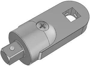 Laser Tools 7355 Crows Foot Torque Adaptor 3/8"D for Laser 7152 7165 Wrenches