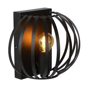 Lucide Manuela Modern Wall Light - 1xE14 - Black