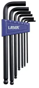 Laser Tools 0272 7pc Hex Key Set Ball End Metric 2.5 - 10mm