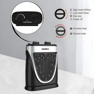 Senelux Mini Heater with Adjustable Thermostat