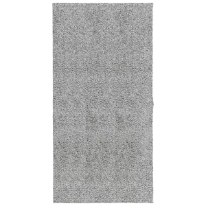 Shaggy Rug PAMPLONA High Pile Modern Grey 100x200 cm