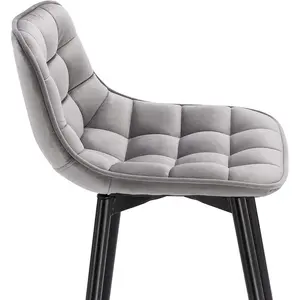 64 cm bar chair Heyman (Set of 2) Light Grey