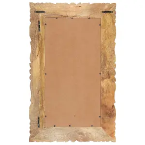 Berkfield Mirror 80x50 cm Solid Mango Wood