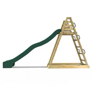 Rebo Children's Wooden Free Standing 10ft Kids Water Slide - Green