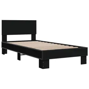 Berkfield Bed Frame without Mattress Black 100x200 cm