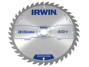 IRWIN General Purpose Table & Mitre Saw Blade 315 x 30mm x 40T ATB