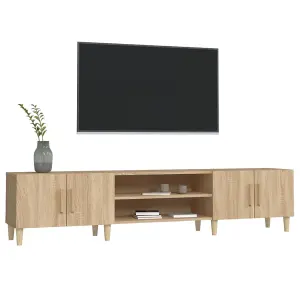 Berkfield TV Cabinet Sonoma Oak 180x31.5x40 cm Engineered Wood