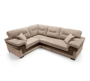 Samson Corner Sofa in Brown Left Facing