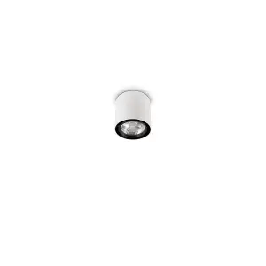 Luminosa Mood 1 Light Large Round Surface Mounted Downlight White, GU10