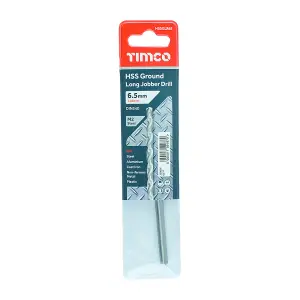 Timco - Ground Long Jobber Drills - HSS M2 (Size 6.5mm - 1 Each)