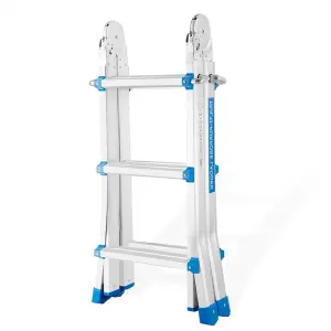 3 Step Extendable Telescopic Step Ladder