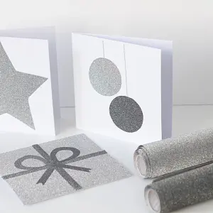 d-c-fix Glitter Anthracite Self Adhesive Vinyl Wrap for Crafts and Decoration 2m(L) 67.5cm(W)