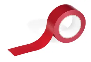 Durable DURALINE Strong Removable PVC Floor Marking Tape - 50mm x 33m - Red