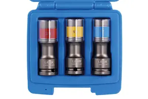 Laser Tools 8593 3pc Alloy Wheel Torsion Socket Set