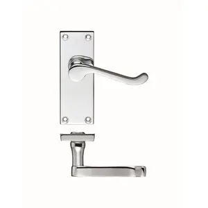 Raffertie Latch Door Handle (Set of 2) Polished Chrome