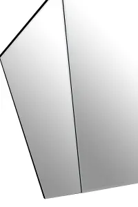 Interiors by Premier Yula Triangular Wall Mirror With Silver Finish Frame