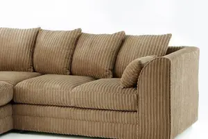 Furniture Stop - Hart Prime Cord Fabric Corner Sofa