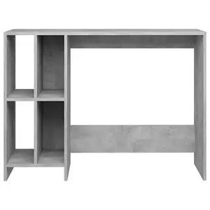 Berkfield Notebook Desk Concrete Grey 102.5x35x75 cm Engineered Wood