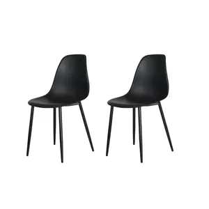 Kalie PAIR of Dining Chair (Set of 2) Black