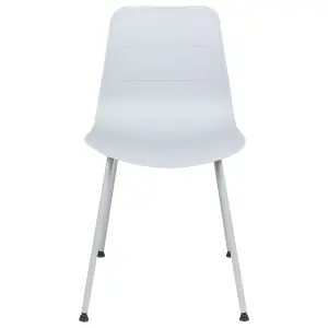 Set of 2 Dining Chairs LOOMIS Light Grey