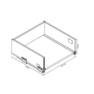 GoodHome Soto Soft-close Deep drawer box (W)500mm