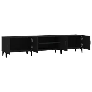 Berkfield TV Cabinet Black 180x31.5x40 cm Engineered Wood