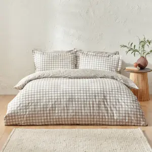 Yard Barton Check Reversible Duvet Set