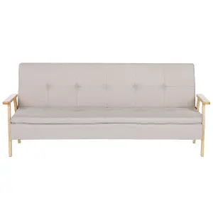 Beliani Retro Sofa Bed TJORN Beige