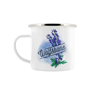 Deadly ox Wolfsbane Enamel Mug White (One Size)