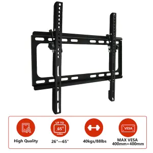 SunDaze Premium TV Wall Bracket Mount with Tilting Action for 26"-65" 3D LED LCD Screens