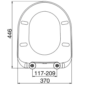 Rak Ceramics Compact Soft Close With Quick Release Toilet Seat & Cover - RAKSEAT010 - White