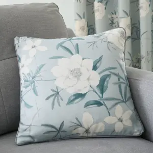 Eve Filled 100% Cotton Cushion With Modern Floral Print