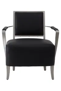 Interiors by Premier Moda Black Leather Chair