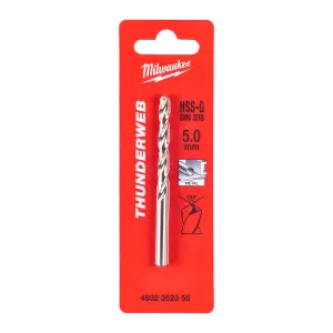 Milwaukee 4932352356 HSS-G THUNDERWEB Metal Drill Bit 50mm OL:86mm WL:52mm