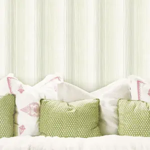 Galerie Simply Stripes 3 Green Random Stripe Smooth Wallpaper