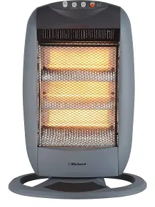 Belaco Grey Halogen Heater 400w-1200w Oscilating