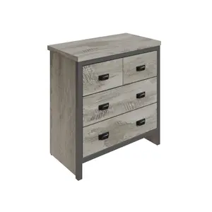 GFW Boston 2+2 Drawer Chest Grey