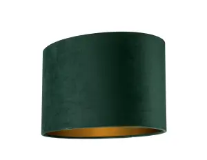 GoodHome Bodmin Dark green Oval Lamp shade (D)30cm