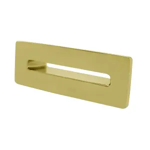 Nes Home Brushed Brass Rectangle Overflow Stopper