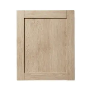 GoodHome Alpinia Matt light oak effect Shaker Tall appliance Cabinet door (W)600mm (H)723mm (T)18mm