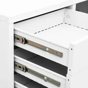 Berkfield Office Cabinet White 90x40x102 cm Steel